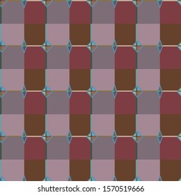 Seamless vector pattern in geometric ornamental style