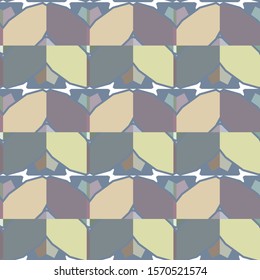 Seamless vector pattern in geometric ornamental style