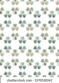 Seamless vector pattern in geometric ornamental style