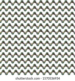 Seamless vector pattern in geometric ornamental style