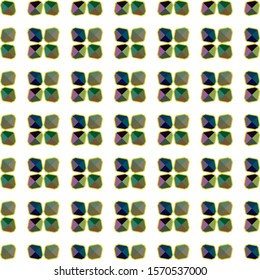 Seamless vector pattern in geometric ornamental style