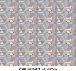 Seamless vector pattern in geometric ornamental style