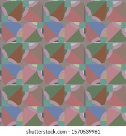 Seamless vector pattern in geometric ornamental style