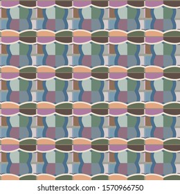 Seamless vector pattern in geometric ornamental style