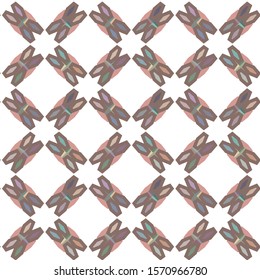 Seamless vector pattern in geometric ornamental style