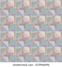 Seamless vector pattern in geometric ornamental style