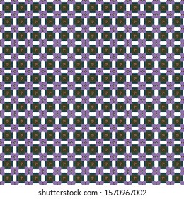 Seamless vector pattern in geometric ornamental style
