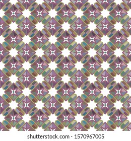 Seamless vector pattern in geometric ornamental style