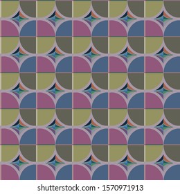 Seamless vector pattern in geometric ornamental style