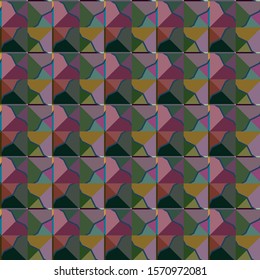 Seamless vector pattern in geometric ornamental style