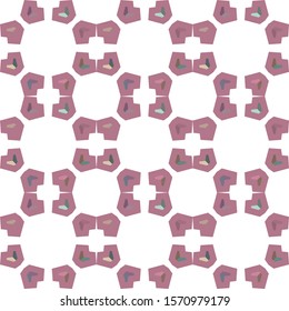 Seamless vector pattern in geometric ornamental style