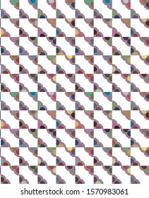 Seamless vector pattern in geometric ornamental style