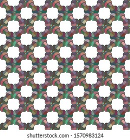 Seamless vector pattern in geometric ornamental style