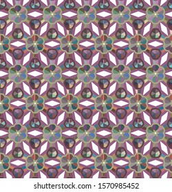 Seamless vector pattern in geometric ornamental style