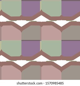 Seamless vector pattern in geometric ornamental style