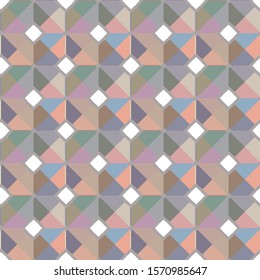 Seamless vector pattern in geometric ornamental style