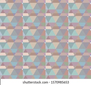 Seamless vector pattern in geometric ornamental style