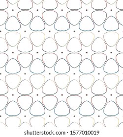 Seamless vector pattern in geometric ornamental style
