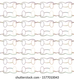 Seamless vector pattern in geometric ornamental style
