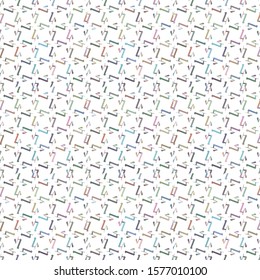 Seamless vector pattern in geometric ornamental style