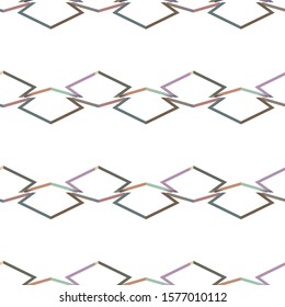 Seamless vector pattern in geometric ornamental style