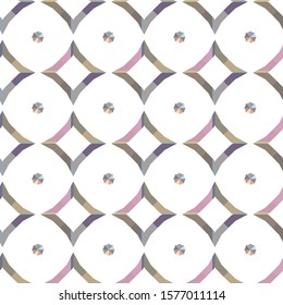 Seamless vector pattern in geometric ornamental style