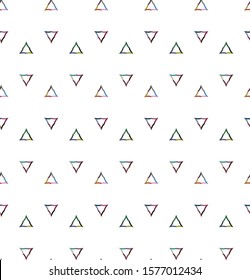 Seamless vector pattern in geometric ornamental style