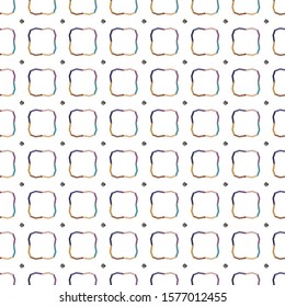 Seamless vector pattern in geometric ornamental style