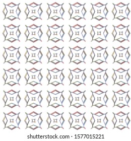 Seamless vector pattern in geometric ornamental style