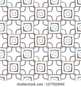 Seamless vector pattern in geometric ornamental style