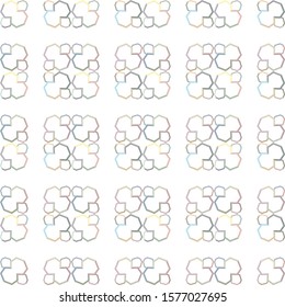 Seamless vector pattern in geometric ornamental style