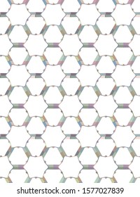 Seamless vector pattern in geometric ornamental style