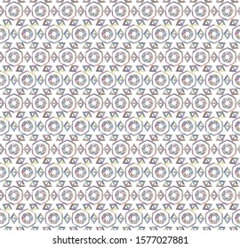 Seamless vector pattern in geometric ornamental style