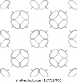 Seamless vector pattern in geometric ornamental style