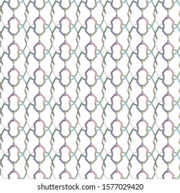 Seamless vector pattern in geometric ornamental style