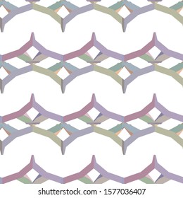 Seamless vector pattern in geometric ornamental style