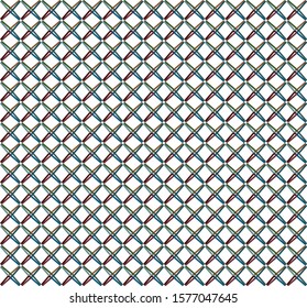 Seamless vector pattern in geometric ornamental style