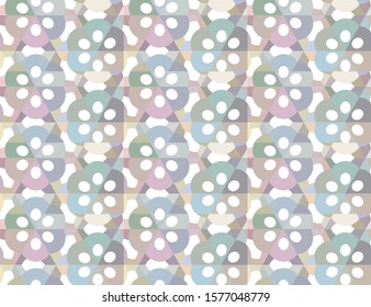 Seamless vector pattern in geometric ornamental style