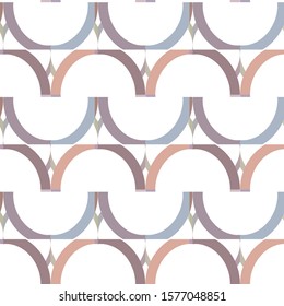 Seamless vector pattern in geometric ornamental style