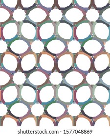 Seamless vector pattern in geometric ornamental style