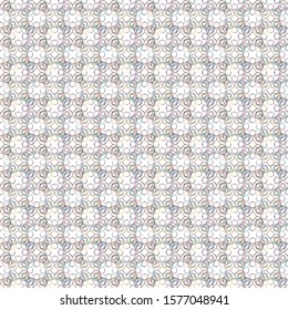 Seamless vector pattern in geometric ornamental style