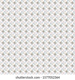 Seamless vector pattern in geometric ornamental style