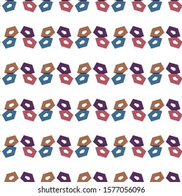 Seamless vector pattern in geometric ornamental style