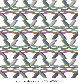 Seamless vector pattern in geometric ornamental style