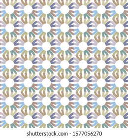 Seamless vector pattern in geometric ornamental style