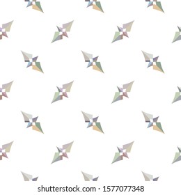Seamless vector pattern in geometric ornamental style