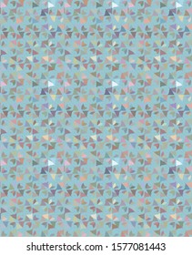 Seamless vector pattern in geometric ornamental style