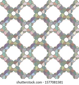 Seamless vector pattern in geometric ornamental style