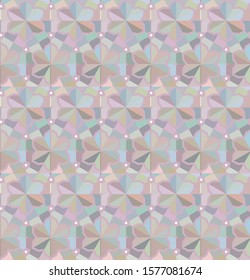 Seamless vector pattern in geometric ornamental style