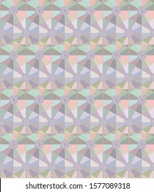 Seamless vector pattern in geometric ornamental style